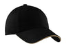 Port Authority ®  Sandwich Bill Cap with Striped Closure.  C830 - Port Authority C830