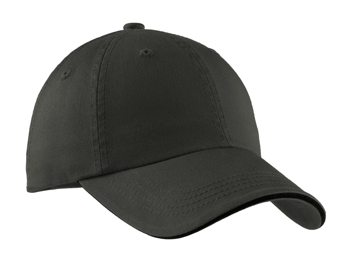 Port Authority ®  Sandwich Bill Cap with Striped Closure.  C830 - Port Authority C830
