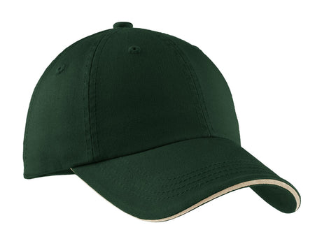 Port Authority ®  Sandwich Bill Cap with Striped Closure.  C830 - Port Authority C830