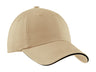 Port Authority ®  Sandwich Bill Cap with Striped Closure.  C830 - Port Authority C830