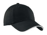 Port Authority ®  Sandwich Bill Cap with Striped Closure.  C830 - Port Authority C830