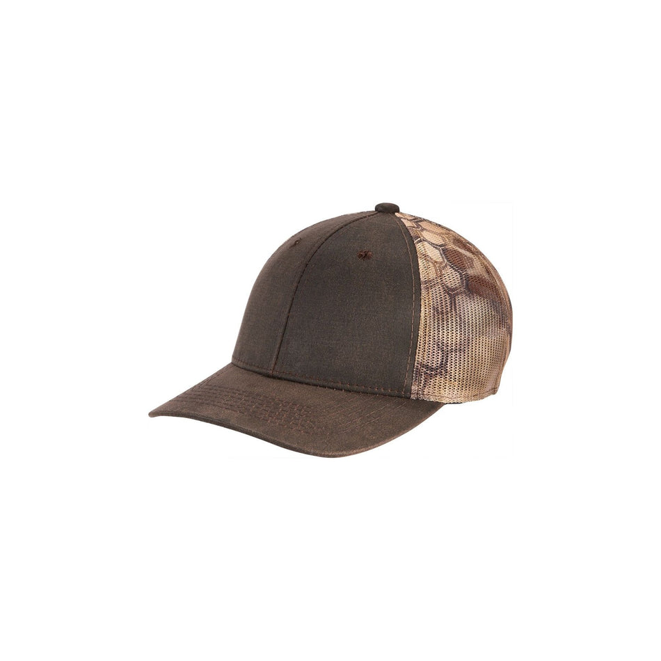 Port Authority ® Pigment Print Camouflage Mesh Back Cap C891 - Port Authority C891 Caps Port Authority Kryptek Highlander/ Brown OSFA