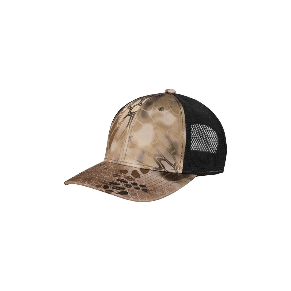 Port Authority ® Performance Camouflage Mesh Back Snapback Cap C892 - Port Authority C892 Caps Port Authority Kryptek Highlander/ Black OSFA