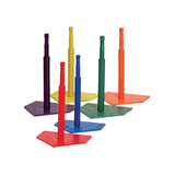 Champion Sports DELUXE 6-COLOR BATTING TEE SET