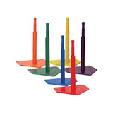 Champion Sports DELUXE 6-COLOR BATTING TEE SET
