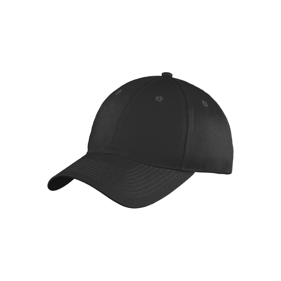 Port & Company ® Youth Six-Panel Unstructured Twill Cap. YC914 - Port & Company YC914 Caps Port & Company Black OSFA