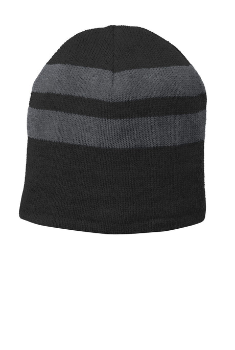 Port & Co ™  Fleece-Lined Striped Beanie Cap. C922 - Port & Company C922