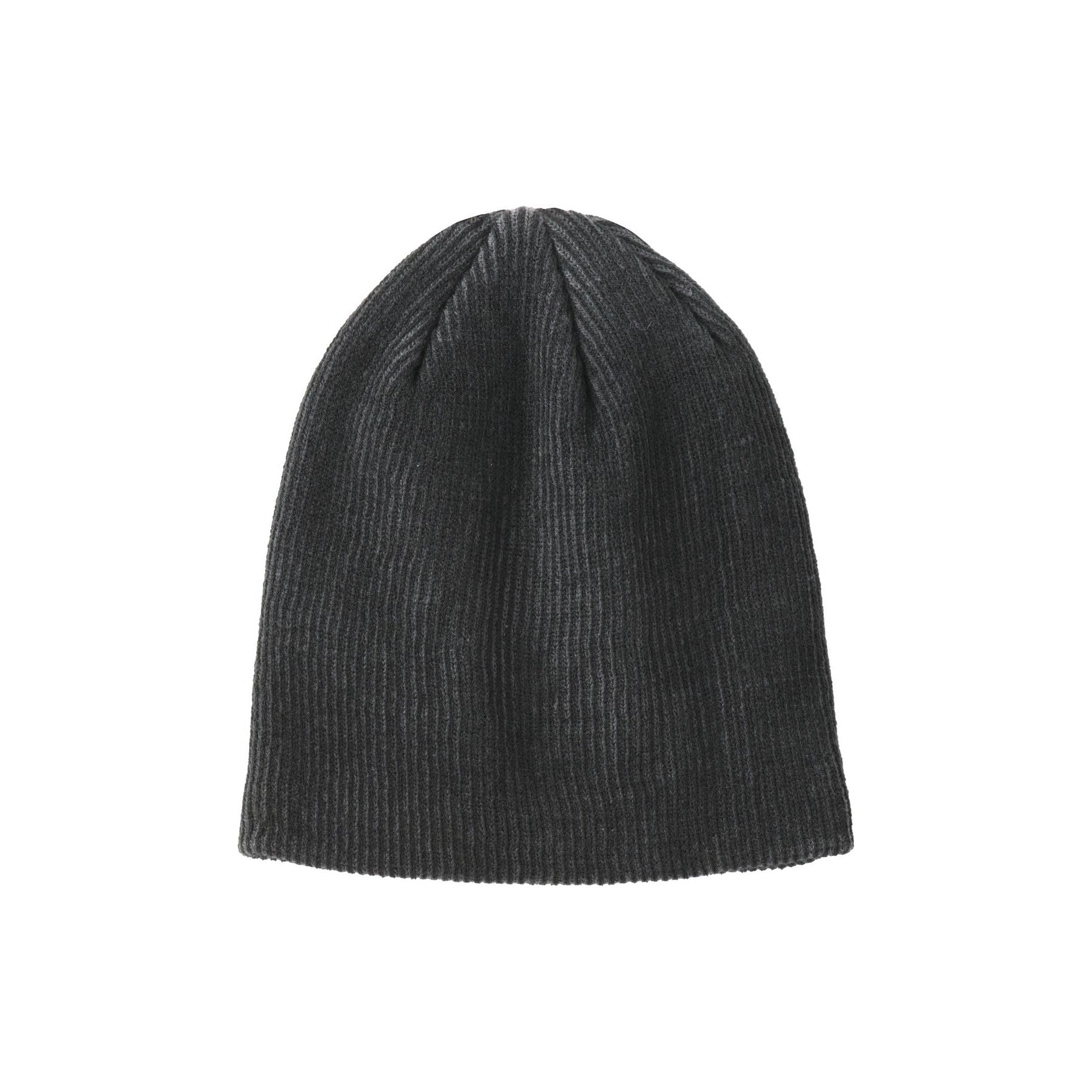 Port Authority ® Rib Knit Slouch Beanie. C935 - Port Authority C935 Caps Port Authority Black/ Iron Grey OSFA