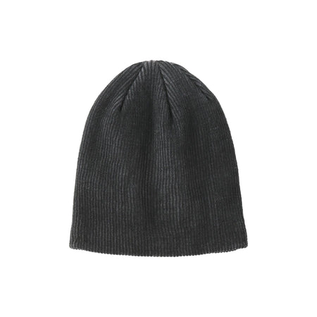 Port Authority ® Rib Knit Slouch Beanie. C935 - Port Authority C935 Caps Port Authority Black/ Iron Grey OSFA