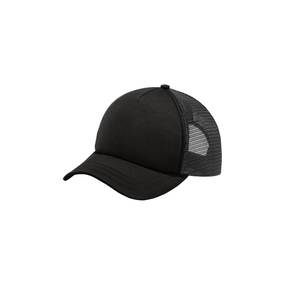 Port Authority ® 5-Panel Twill Foam Trucker Cap. C936 - Port Authority C936 Caps Port Authority Black/ Black OSFA