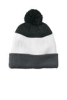 Port Authority ®  Cozy Striped Pom Beanie C979 - Port Authority C979