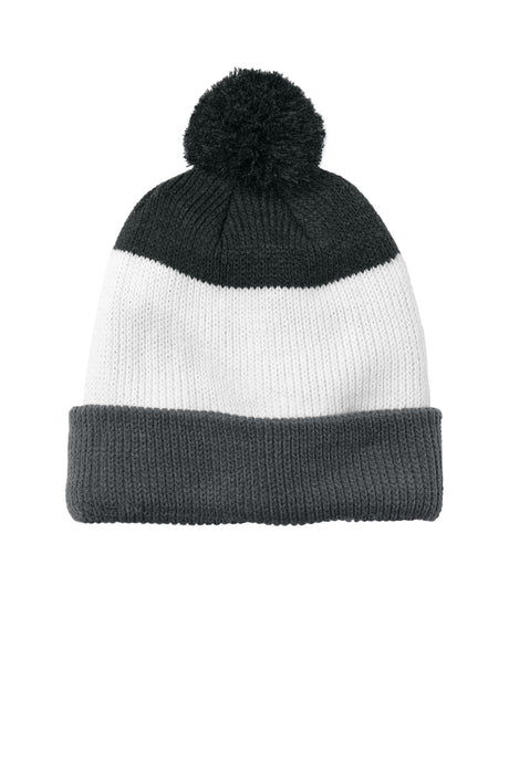 Port Authority ®  Cozy Striped Pom Beanie C979 - Port Authority C979