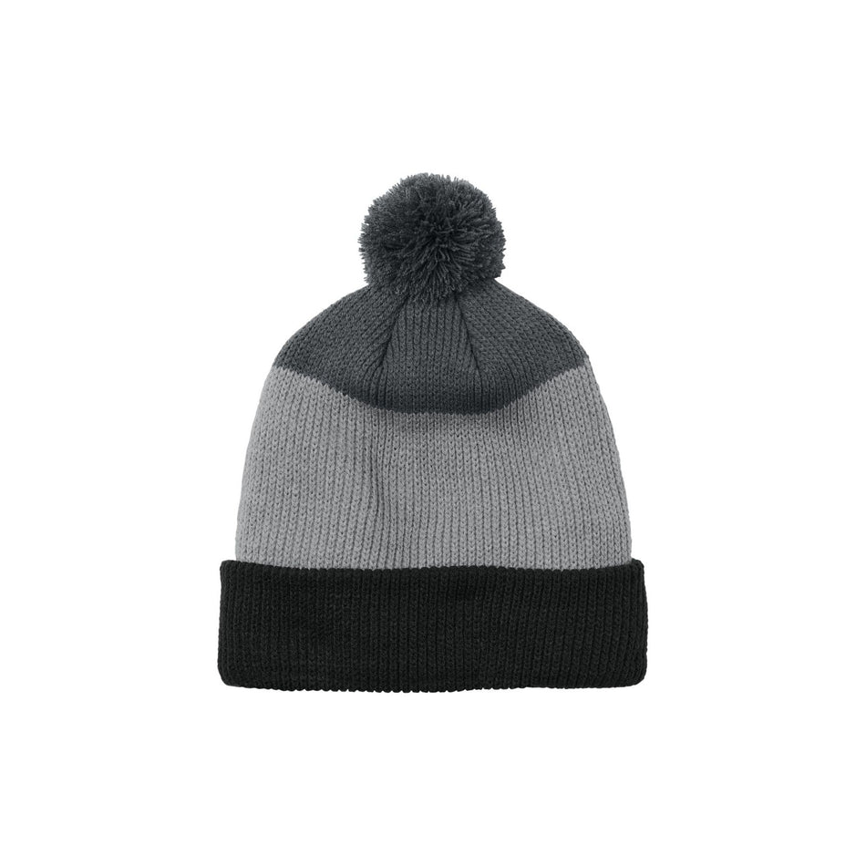 Port Authority ®  Cozy Striped Pom Beanie C979 - Port Authority C979