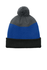 Port Authority ®  Cozy Striped Pom Beanie C979 - Port Authority C979