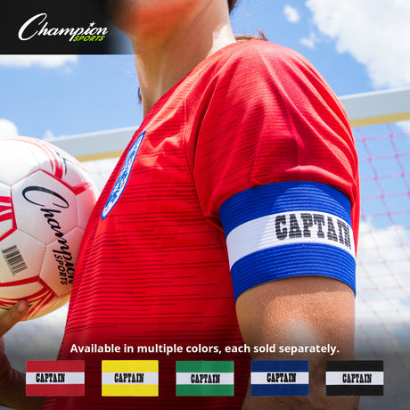 Champion Sports CAPRD Captain Arm Band, Adult Red