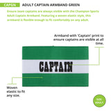 CAPTAIN ARM BAND, ADULT RED