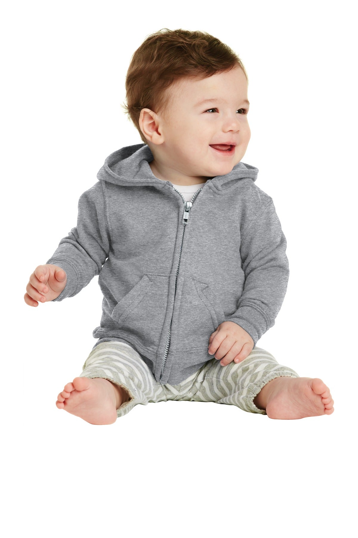 Port & Co ™  Infant Core Fleece Full-Zip Hooded Sweatshirt. CAR78IZH - Port & Company CAR78IZH