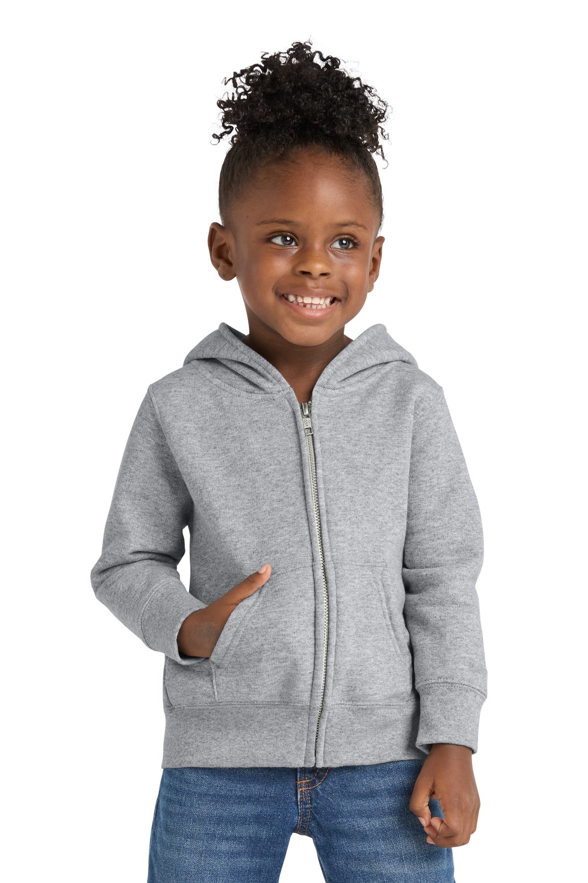 Port & Company CAR78TZH Toddler Core Fleece Full-Zip Hooded Sweatshirt | Port & Co CAR78TZH