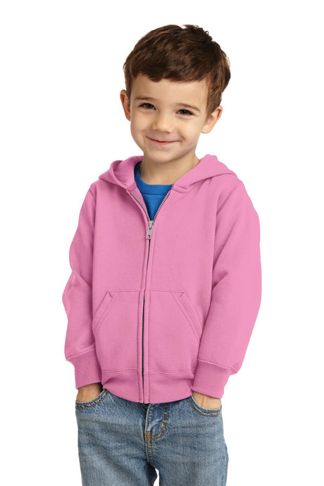 Port & Co ™  Toddler Core Fleece Full-Zip Hooded Sweatshirt. CAR78TZH - Port & Company CAR78TZH