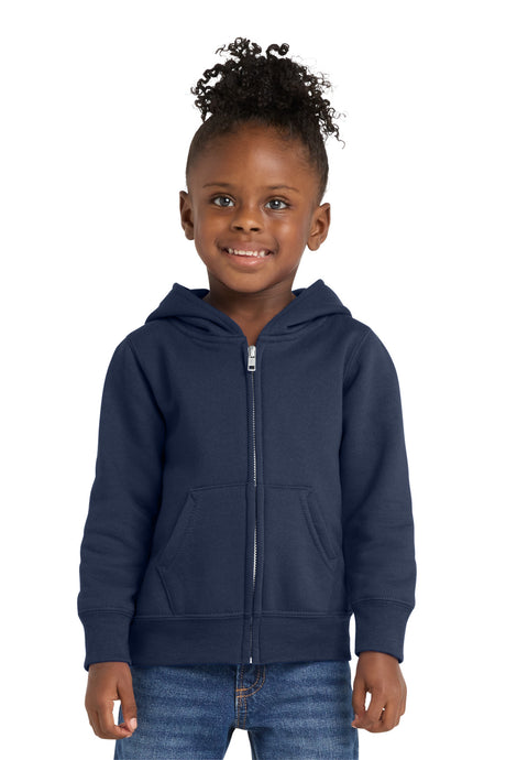 Port & Company CAR78TZH Toddler Core Fleece Full-Zip Hooded Sweatshirt | Port & Co CAR78TZH