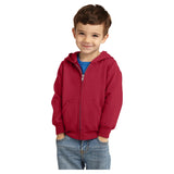 Joe's USA Toddler Core Fleece Full-Zip Hooded Sweatshirt Infant & Toddler Port & Company Red 2T