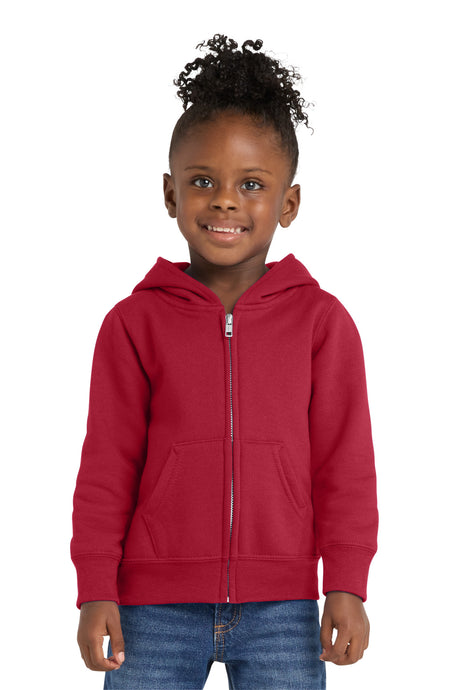 Port & Company CAR78TZH Toddler Core Fleece Full-Zip Hooded Sweatshirt | Port & Co CAR78TZH