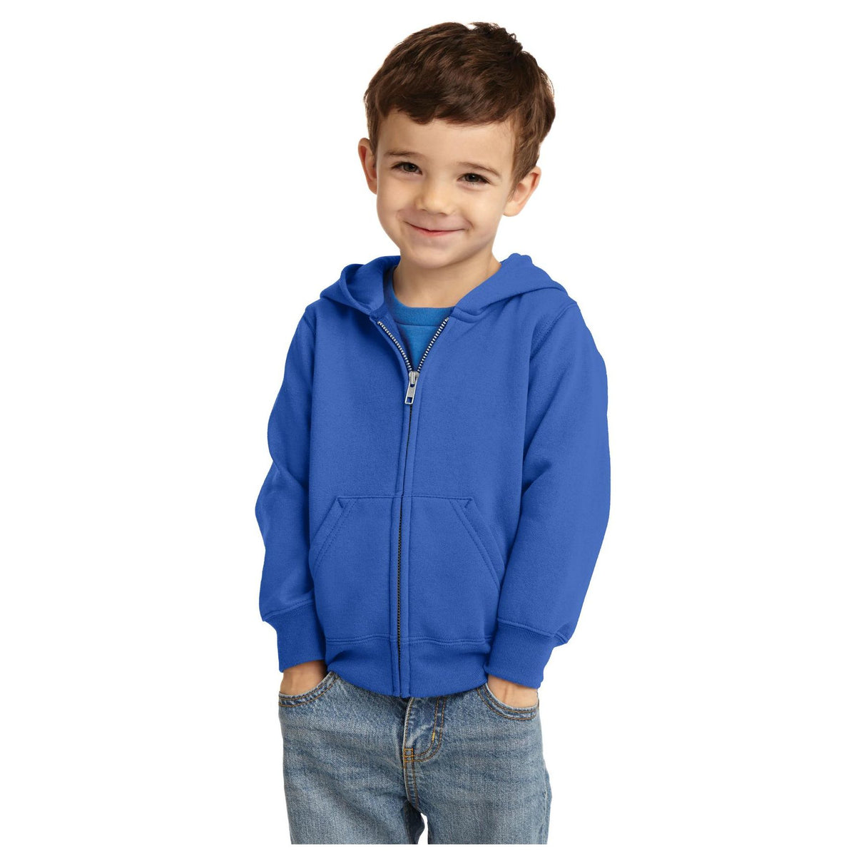 Joe's USA Toddler Core Fleece Full-Zip Hooded Sweatshirt Infant & Toddler Port & Company