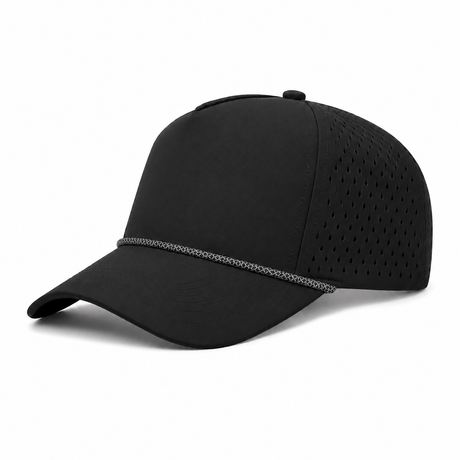 Joe's USA - CATCH FLOW - 5 Panel Perforated Rope Golf Hat