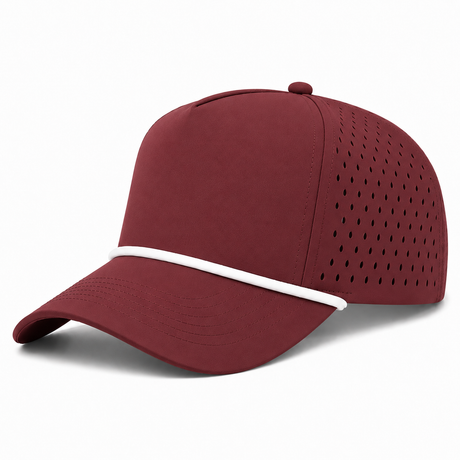 Joe's USA - CATCH FLOW - 5 Panel Perforated Rope Golf Hat