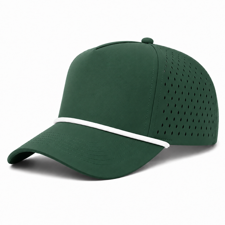 Joe's USA - CATCH FLOW - 5 Panel Perforated Rope Golf Hat