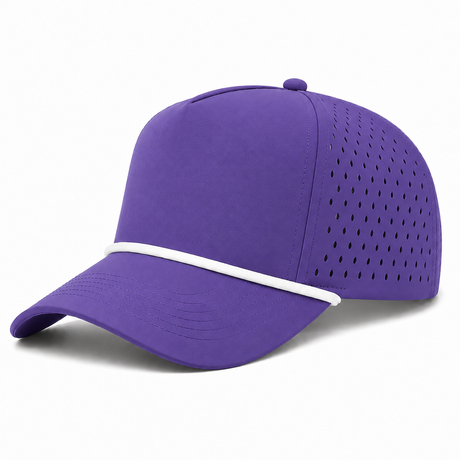 Joe's USA - CATCH FLOW - 5 Panel Perforated Rope Golf Hat