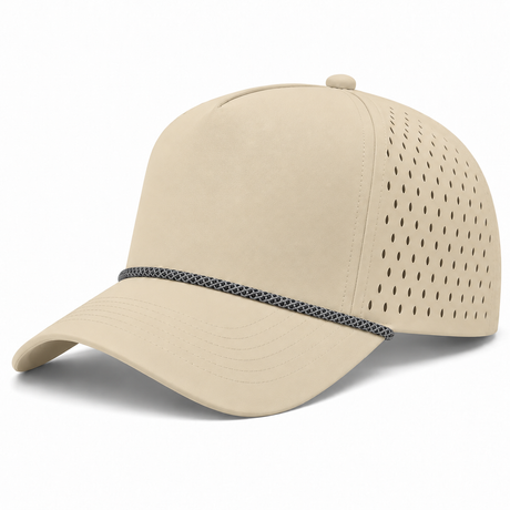 Joe's USA - CATCH FLOW - 5 Panel Perforated Rope Golf Hat