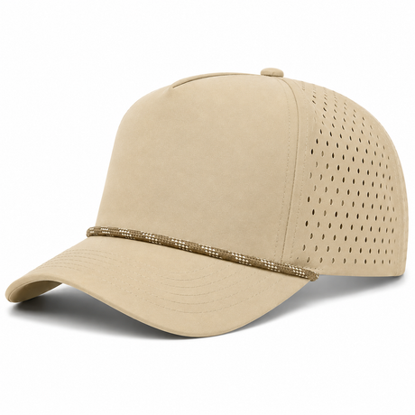 Joe's USA - CATCH FLOW - 5 Panel Perforated Rope Golf Hat
