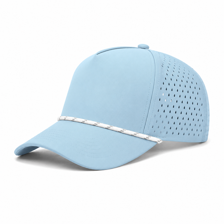 Joe's USA - CATCH FLOW - 5 Panel Perforated Rope Golf Hat