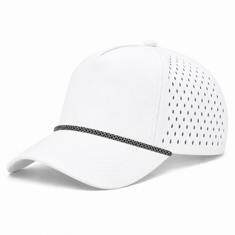 Joe's USA - CATCH FLOW - 5 Panel Perforated Rope Golf Hat