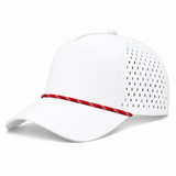 Joe's USA - CATCH FLOW - 5 Panel Perforated Rope Golf Hat