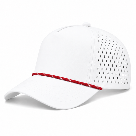 Joe's USA - CATCH FLOW - 5 Panel Perforated Rope Golf Hat