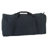 Champion Sports ZIPPERED CANVAS DUFFEL BAG, BLACK 34"L X 12"W X 15"H