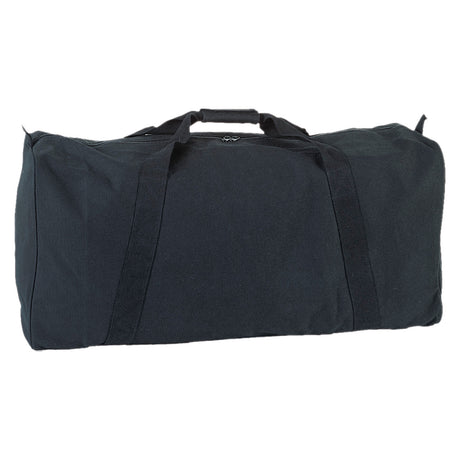 Champion Sports ZIPPERED CANVAS DUFFEL BAG, BLACK 34"L X 12"W X 15"H
