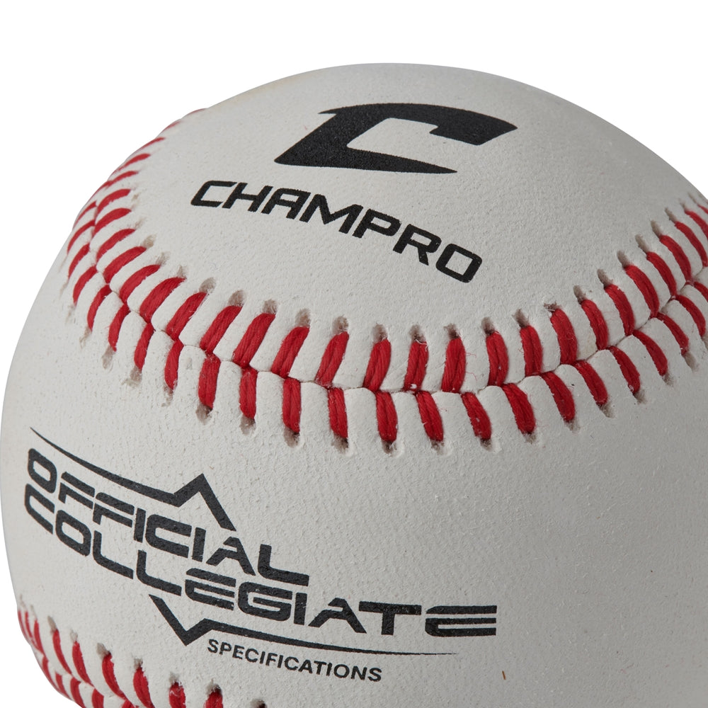 Champro Collegiate Spec Baseball - Full Grain Leather Cover - Flat Seam | Champro CBB-501