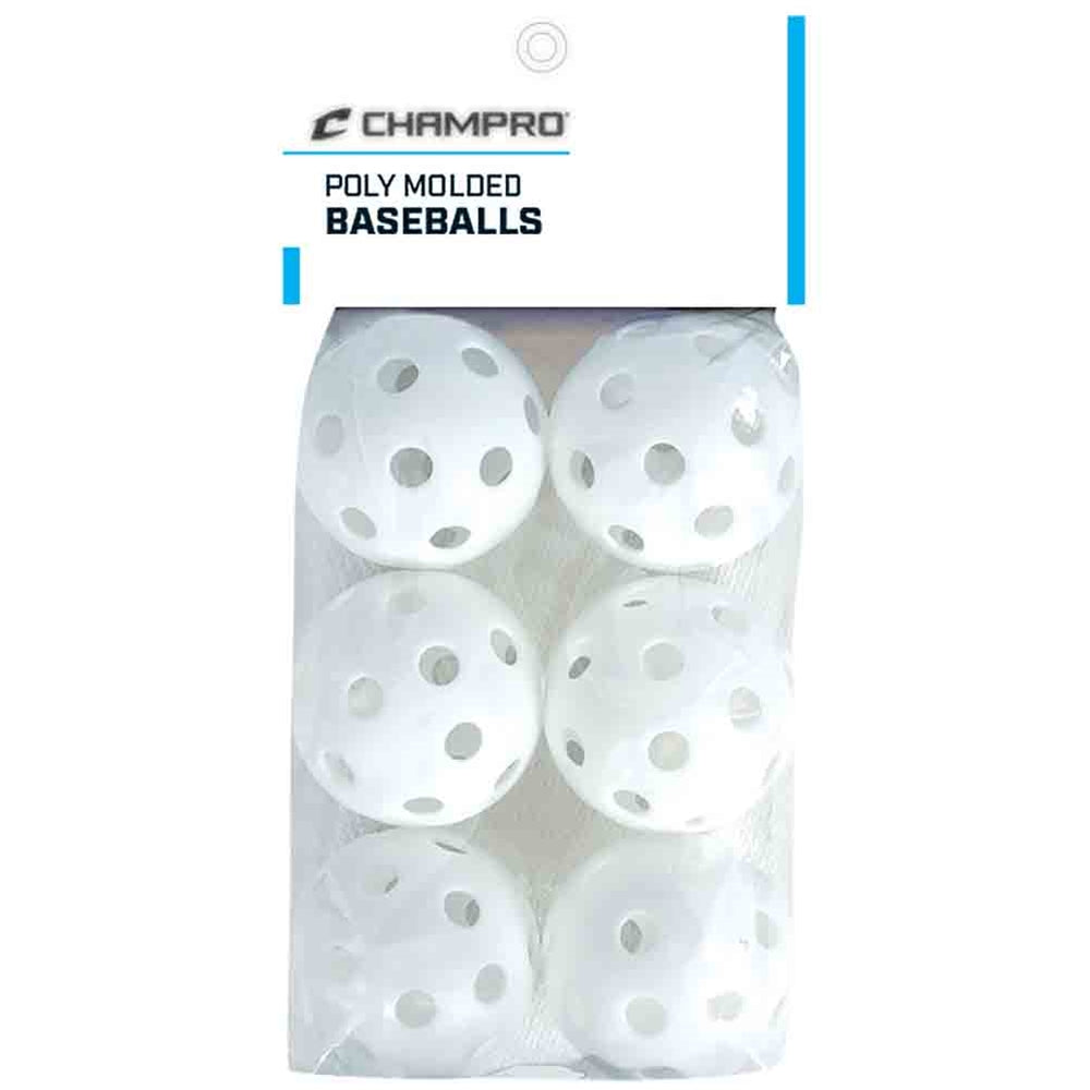 Champro 9\" Plastic Ball-6 Pack | Champro CBB-51C Champro Standard Standard