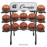 Champion Sports 3-TIER PRO BASKETBALL RACK