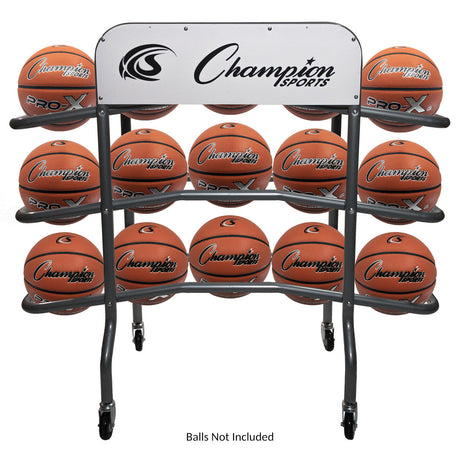 Champion Sports 3-TIER PRO BASKETBALL RACK