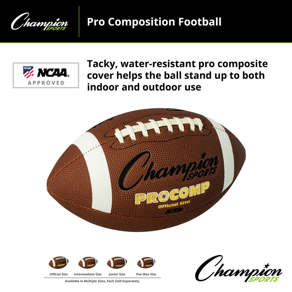 Champion Sports PRO COMPOSITION FOOTBALL OFFICIAL