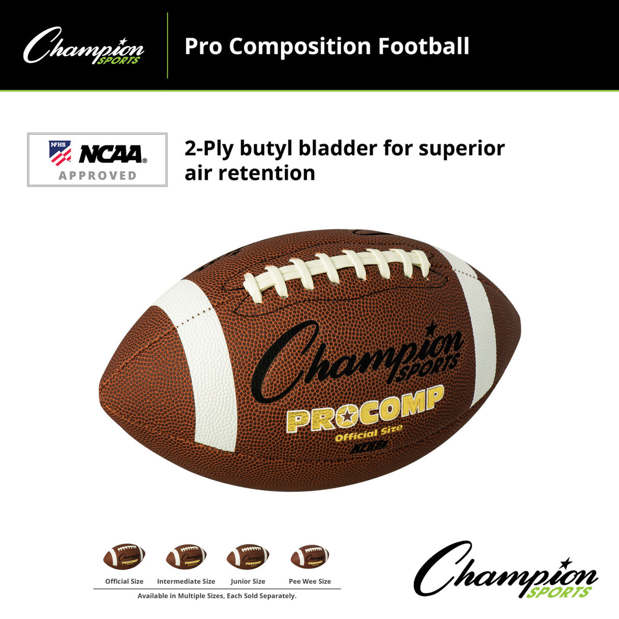 Champion Sports PRO COMPOSITION FOOTBALL OFFICIAL