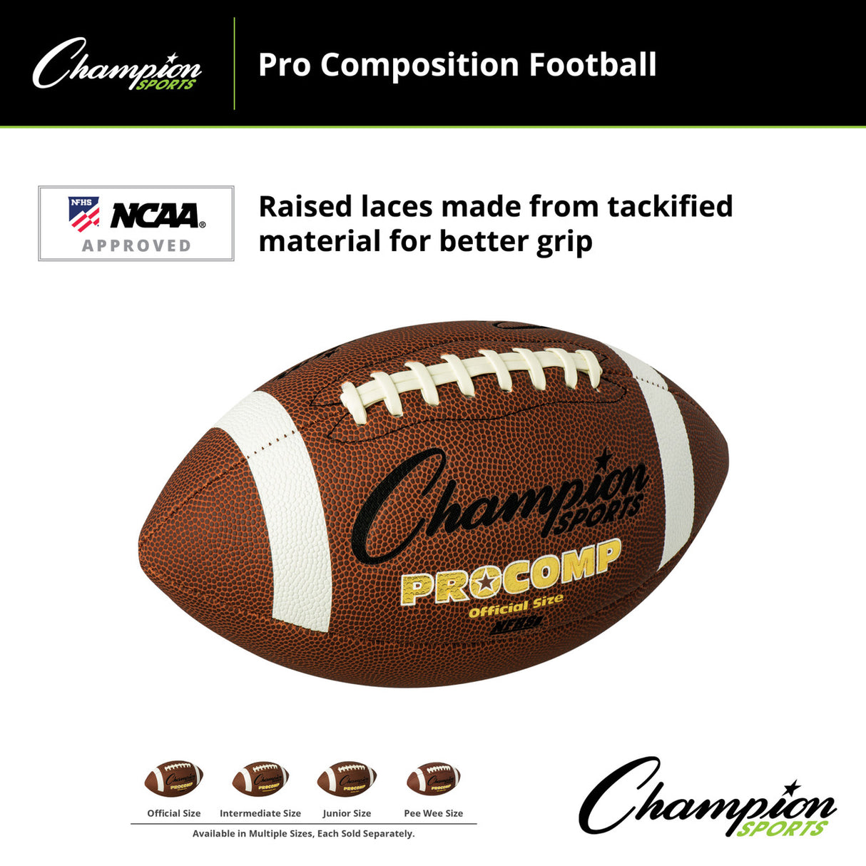 Champion Sports PRO COMPOSITION FOOTBALL OFFICIAL