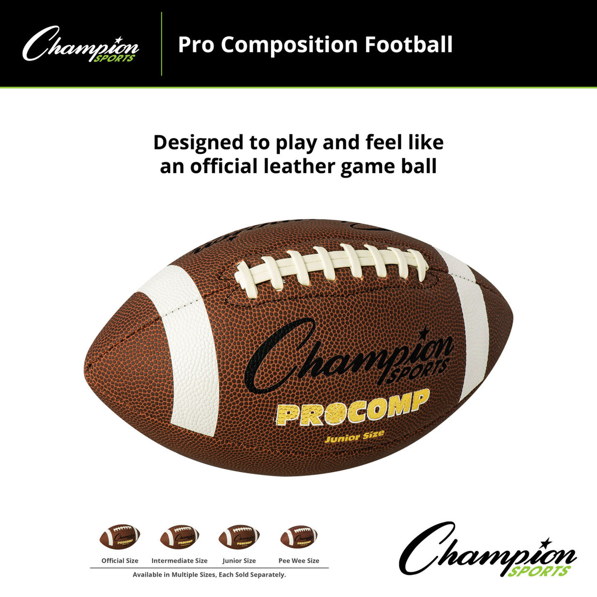 Champion Sports PRO COMPOSITION FOOTBALL OFFICIAL
