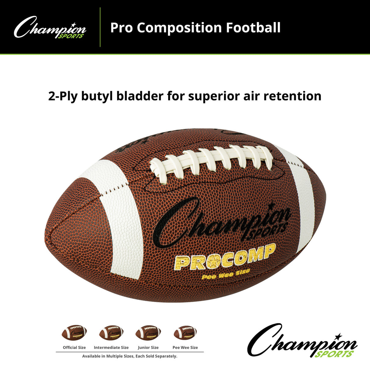 Champion Sports PRO COMPOSITION FOOTBALL OFFICIAL