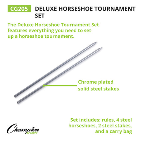 Champion Sports TOURNAMENT SERIES HORSESHOE SET