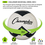 CHALLENGER SOCCER BALL, SIZE 4 RED